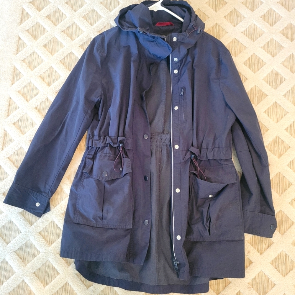 JCrew relaxed perfect lightweight raincoat  jacket size S